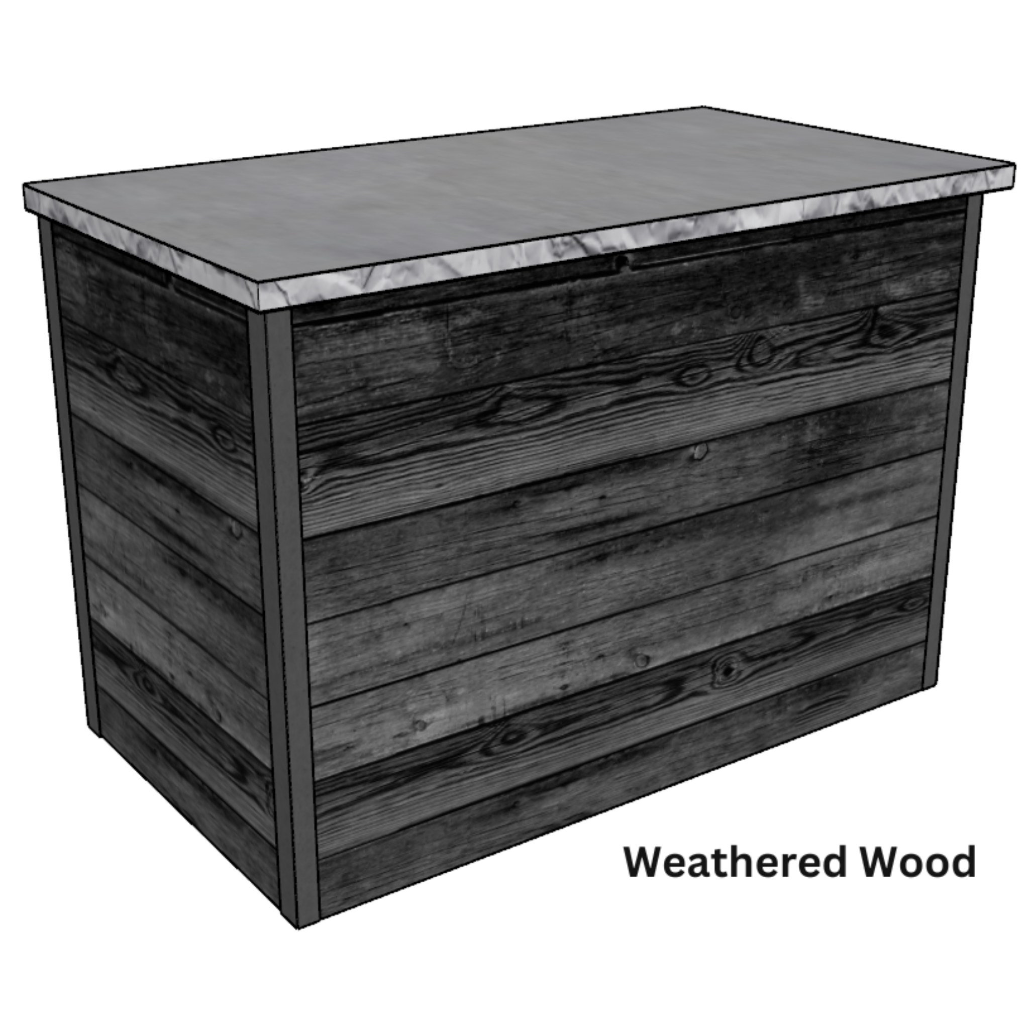 Outdoor Oasis Kitchen Kits 6ft Signature Grill Island Weathered Wood