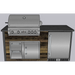 Outdoor Oasis Kitchen Kits 6ft Signature with Fridge Grill Island