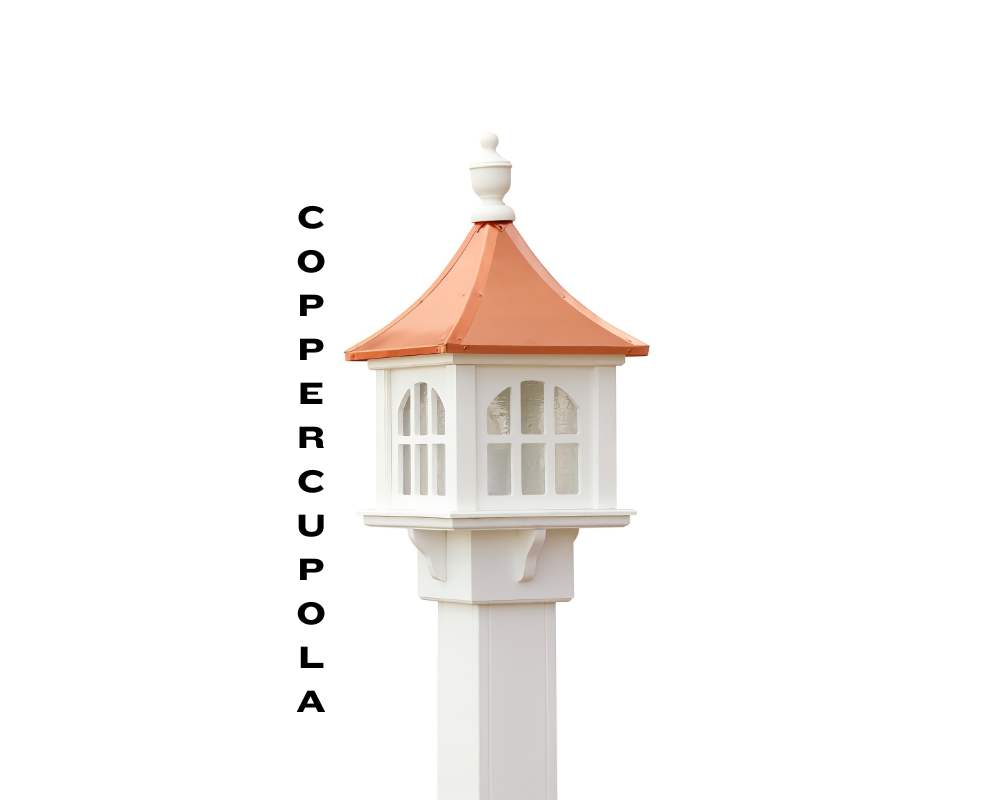 Yard Craft Concord Lantern Post Classic Design Outdoor Lighting Copper Cupola
