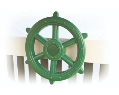 Yard Craft Playful Navigation Kids Ship's Wheel Green