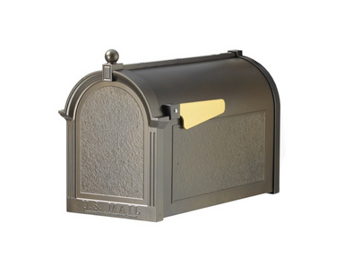 Yard Craft Stylish Bronze Whitehall Aluminum Mailbox