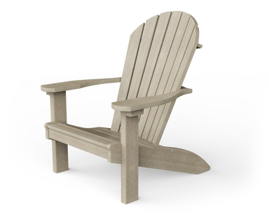 Yard Craft Wood Grain Series Poly Adirondack Chair Comfort For Outdoor